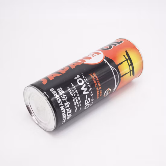 Cmyk 1 Liter Motoröl-Schmiermitteldose, kundenspezifische leere runde Blechdose