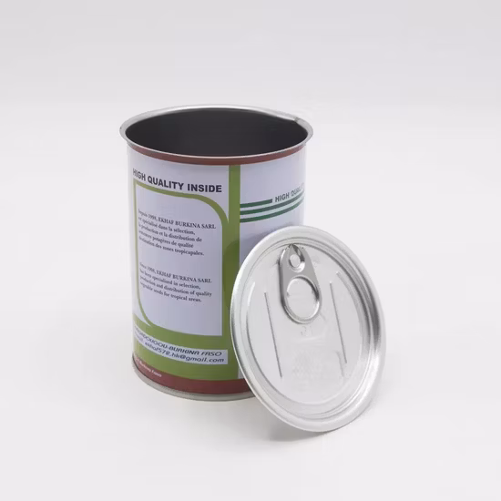 100 ml leicht zu öffnende Dose mit Ring-Pull-Deckel, kundenspezifische Metall-Motoröl-Blechdose, Verpackung, leere runde Motoröldose, CMYK-Schmiermittel, Öl-Blechdosen